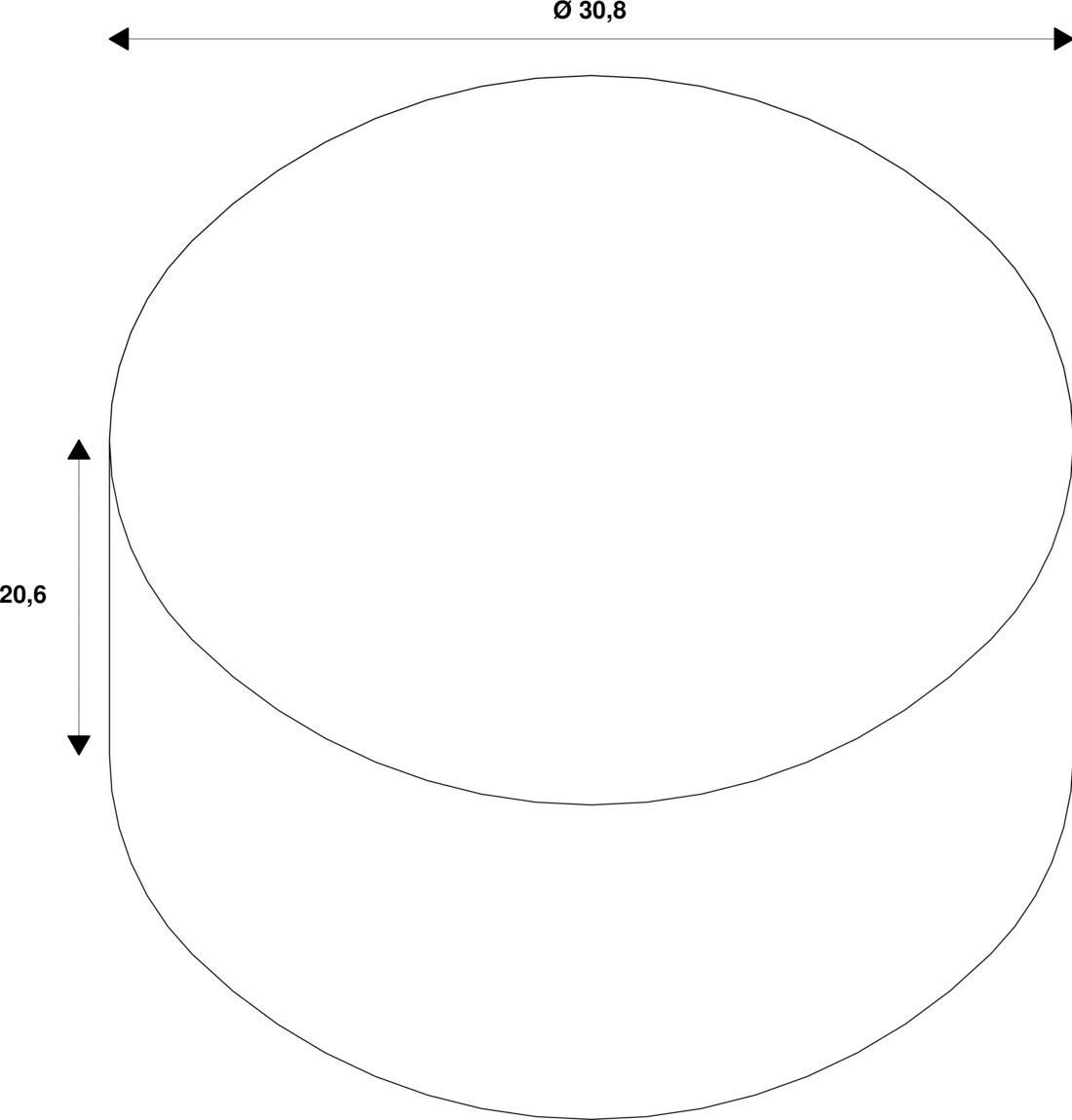 Schirm sw sym dir/indir Alu Ø308x206mm