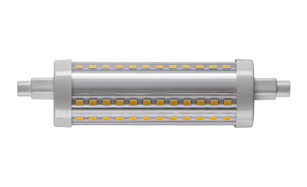 LED-Lampe R7s 15W 3000K 2000lm E dim ws kl dimmbar 330° AC Ø29x118mm 220-240V