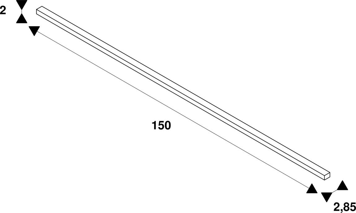 End-Einspeisung ws 2x0,75qmm 1500mm