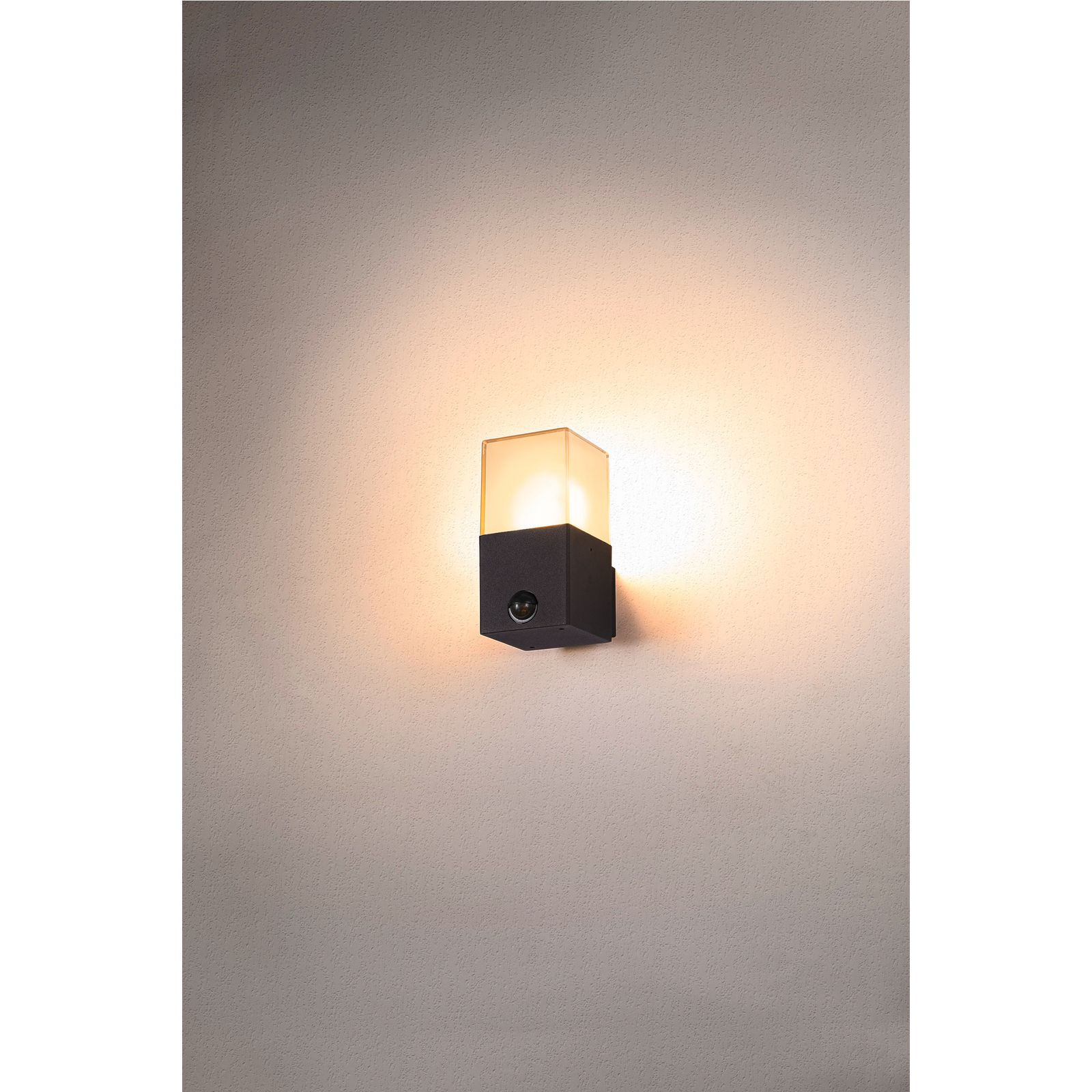 LED-Sensorleuchte 11W anth IP44 E27 BWM 85x170x129mm