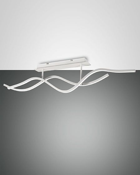 LED-Deckenanbauleuchte SINUO 36W 3000K 3880lm ws Konv IP20 1120x70x250mm