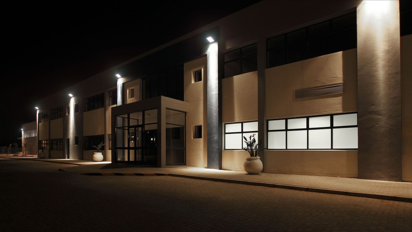 LED- Anbaustrahler 4000K 1200lm Konv gr mt 1LED Alu IP65 BWM Direktans
