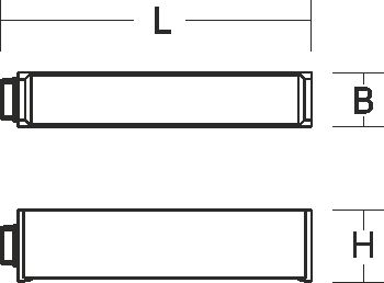 End-Einspeisung alu 14p 312mm