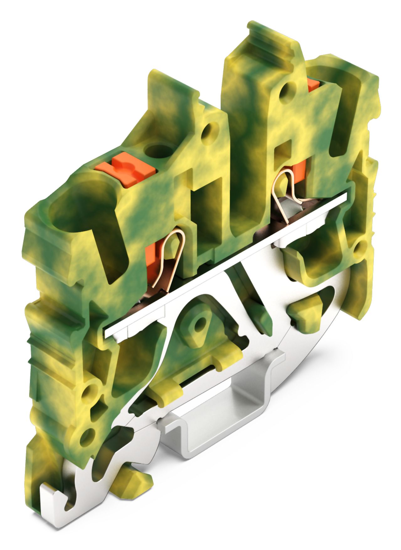 Schutzleiter-Reihenklemme 0,25-4qmm gn/ge 1Etage APL_erf. Hutschiene TH35
