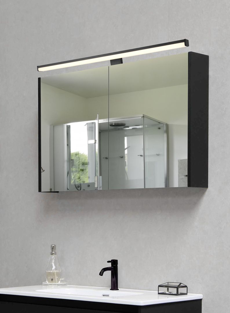 LED-Spiegelleuchte LINO 11W 3000K 1350lm sw Konv IP44