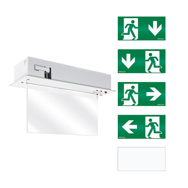 LED-Sicherheitsleuchte 3W IP40 EB 25m 1LED Einb eins/zweis auto.Selbstt