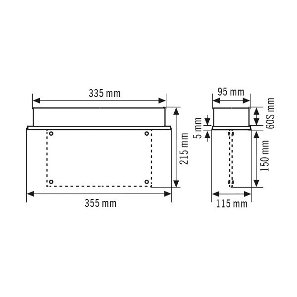 LED-Sicherheitsleuchte 3W IP40 EB 25m 1LED Einb eins/zweis auto.Selbstt