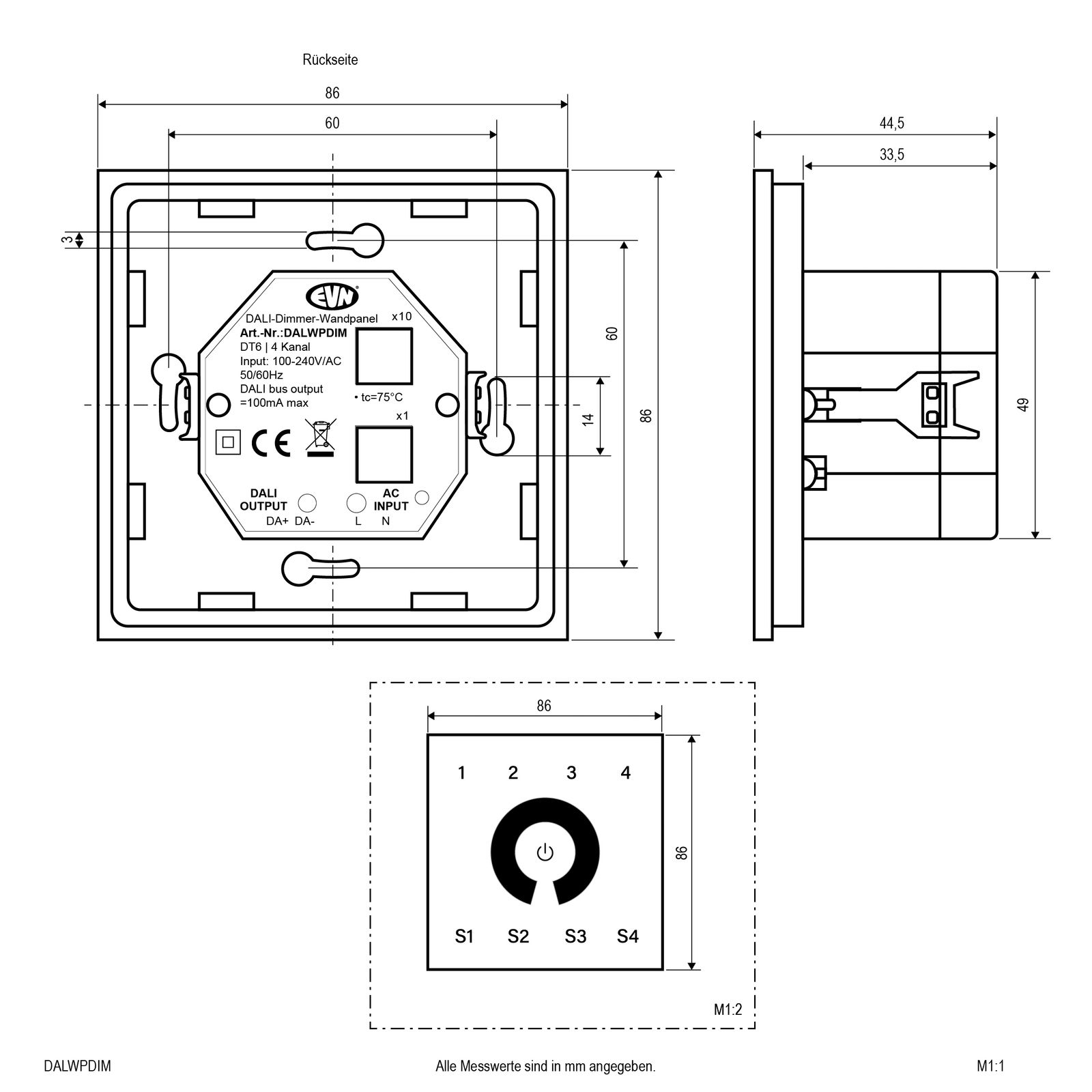Controll-Panel IP20