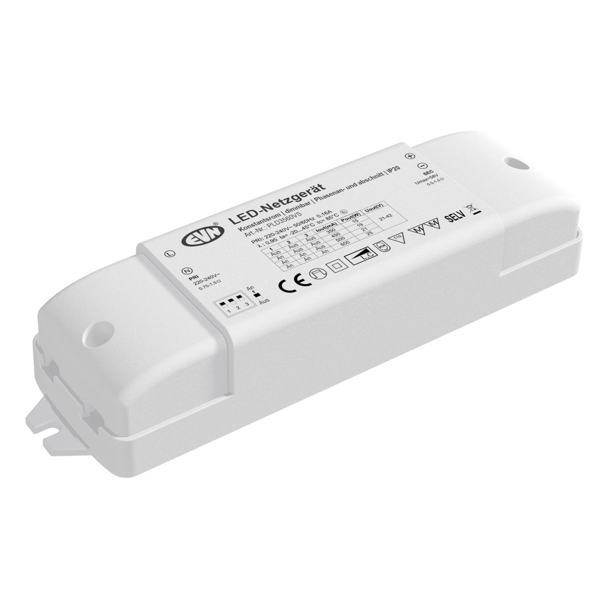 LED-Steuerung 7,35-25,2W 350-600mA 42V IP20 dim Dimmung Phasenabschnitt Kstgeh