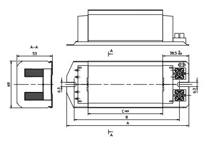 Vorschaltgerät 150W VVG f.HI f.HS konv Für Lampenart HI 145x120mm