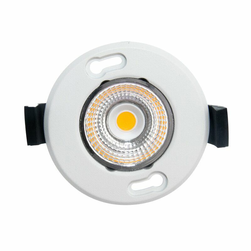 LED-Deckeneinbauleuchte MULTISCREW 5W ws 3000K 430lm Konv IP44 Ø80x43mm