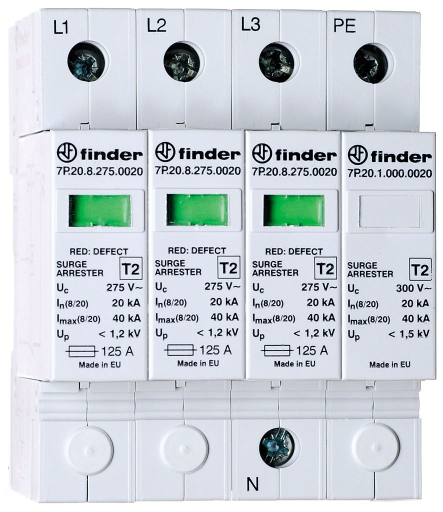 Netzform Überspannungsableiter Netzform-TN-S/TT 230VAC 1,2kV 4TE Hutschiene TH35 ...