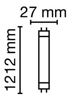 LED-Röhrenlampe G13 15,1W 6500K 2500lm C ws opal 190° AC Ø26,7x1200mm 220-240V