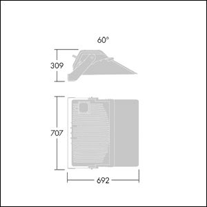 LED-Anbaustrahler 935W CHAMPION 4000K mt 97989lm EVG 264LEDs Alu IP66 anth