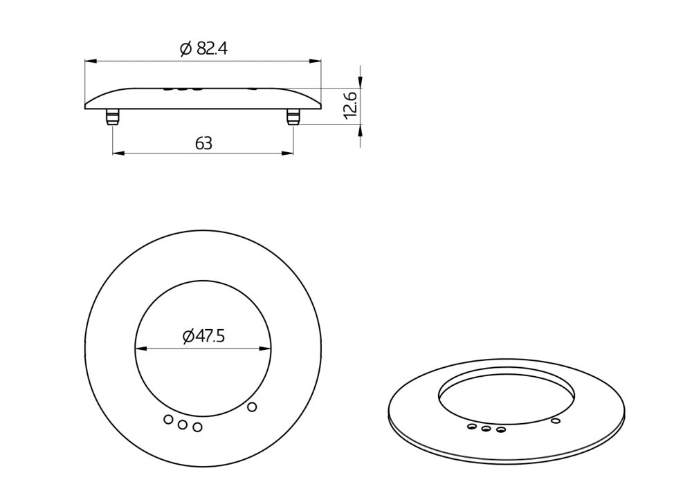 Abdeckrahmen anth mt Zubehör