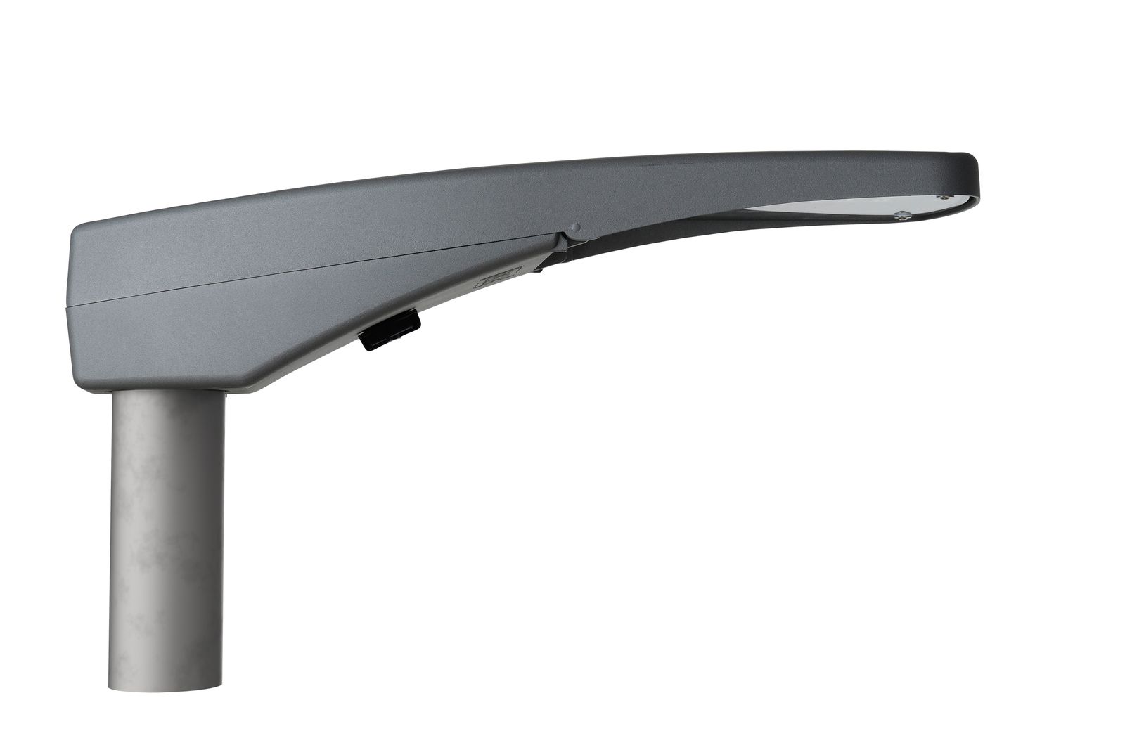 LED-Straßenleuchte 18W Aufs/Ans 42-76mm 4000K 2600lm gr Alu Gl_tr IP66 II