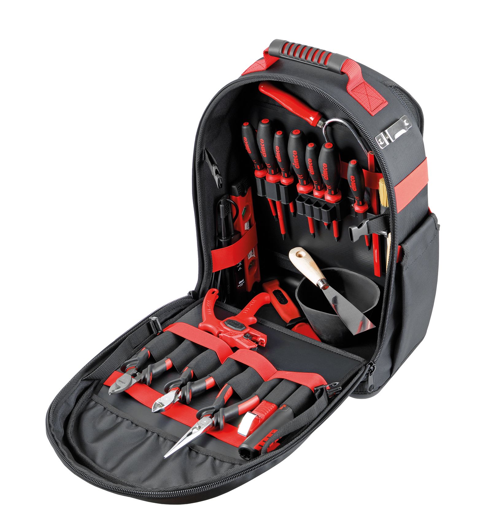 Werkzeugtasche Elektro ECO 24tlg 1Zangen 1Hammer Sägen 3xKabSchneid 2xPH 2xPZ