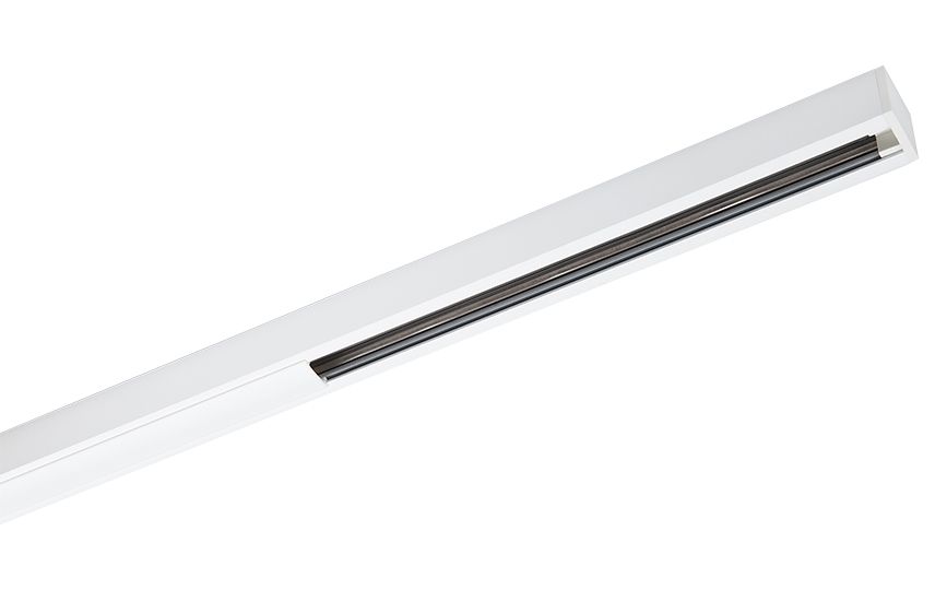 Stromschiene 2000mm ZIP 230V ws 230V Alu 22x22mm rechteck