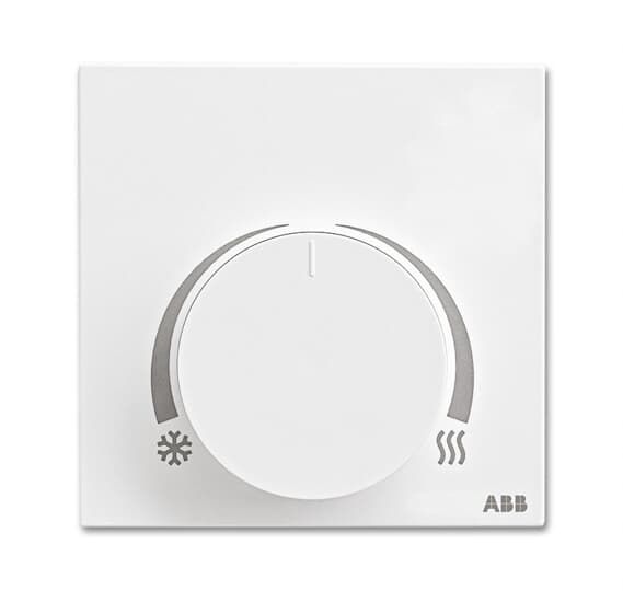 Raumtemperaturregler AP ws mt Basis+m.Geh Mit Vor-Ort Bedienung