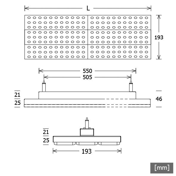 LED-Pendelleuchte 31,6W 4000K 5110lm sw Konv sym 1LED LED nicht austauschbar