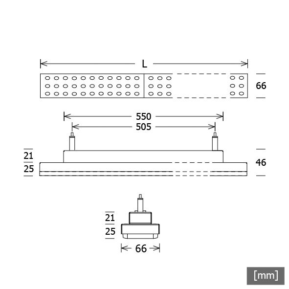 LED-Pendelleuchte 26,3W 3000K 4100lm sw Konv 1LED LED nicht austauschbar IP20