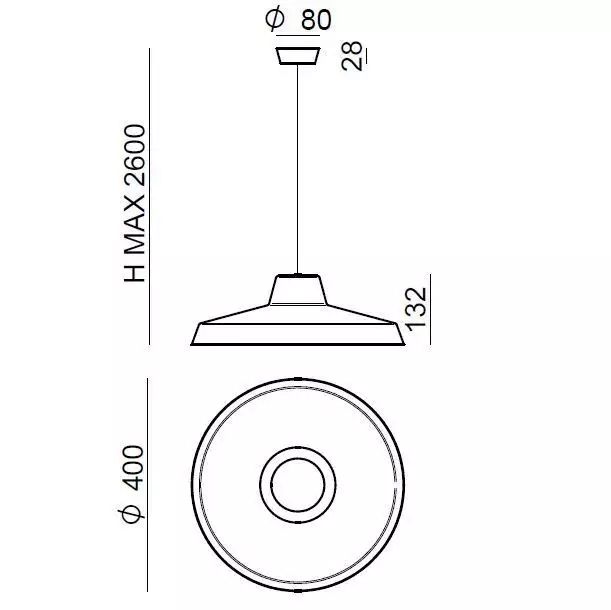 LED-Pendelleuchte 12W MIGUEL 3000K 973lm gn 1LED LED nicht austauschbar sym IP20