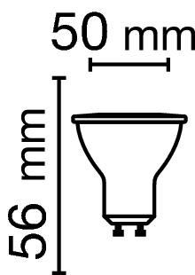 LED-Reflektorlampe GU10 PAR16 8,3W 4000K 575lm G ws mattiert dimmbar 60° AC