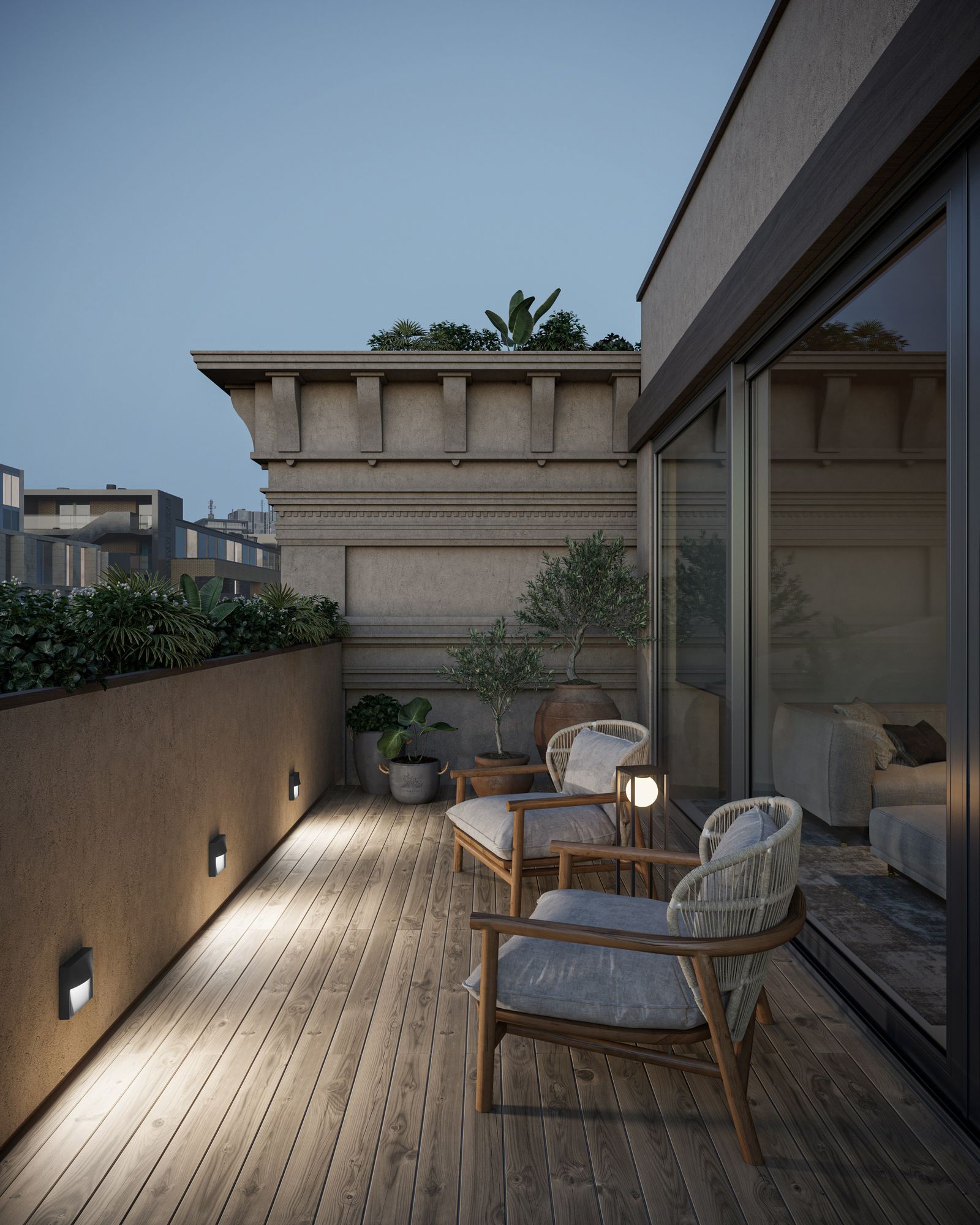 LED-Wandanbauleuchte SAM 3,2W 2700-4000K 269lm anth Konv IP66 140x140x50mm