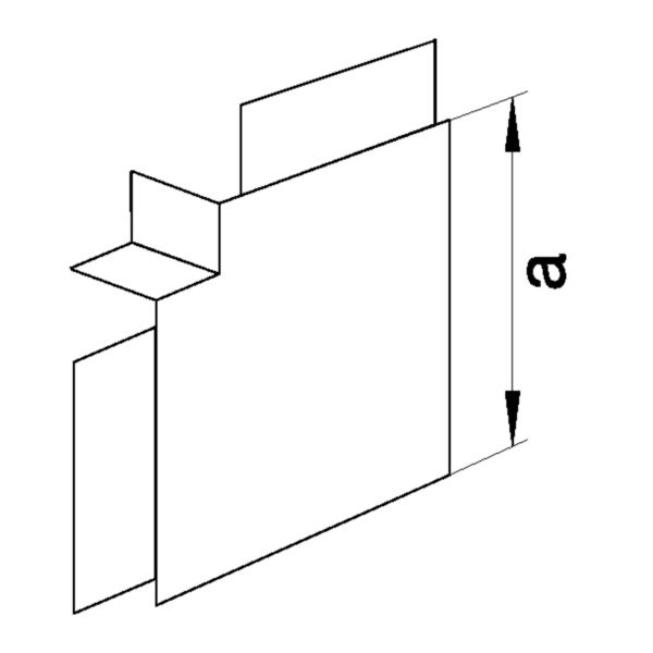 Flachwinkel LF-K HFT 130x61mm Kst unbeh lgr RAL7035