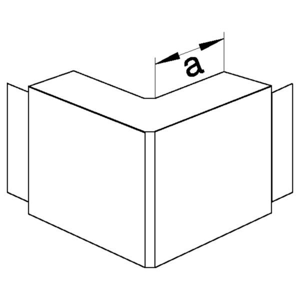 Außeneck LF-K 40x40mm 90° lgr RAL7035 HFT Kst