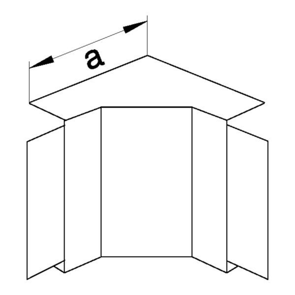 Inneneck LF-K 190x61mm lgr RAL7035 HFT unbeh Kst