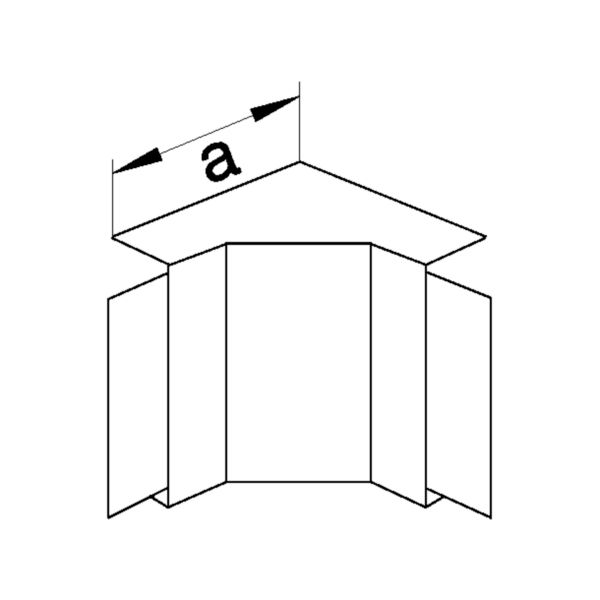 Inneneck LF-K 33x20mm lgr RAL7035 HFT unbeh Kst