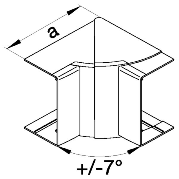Inneneck LF-K 110x40mm lgr RAL7035 HFT hfr Kst unbeh