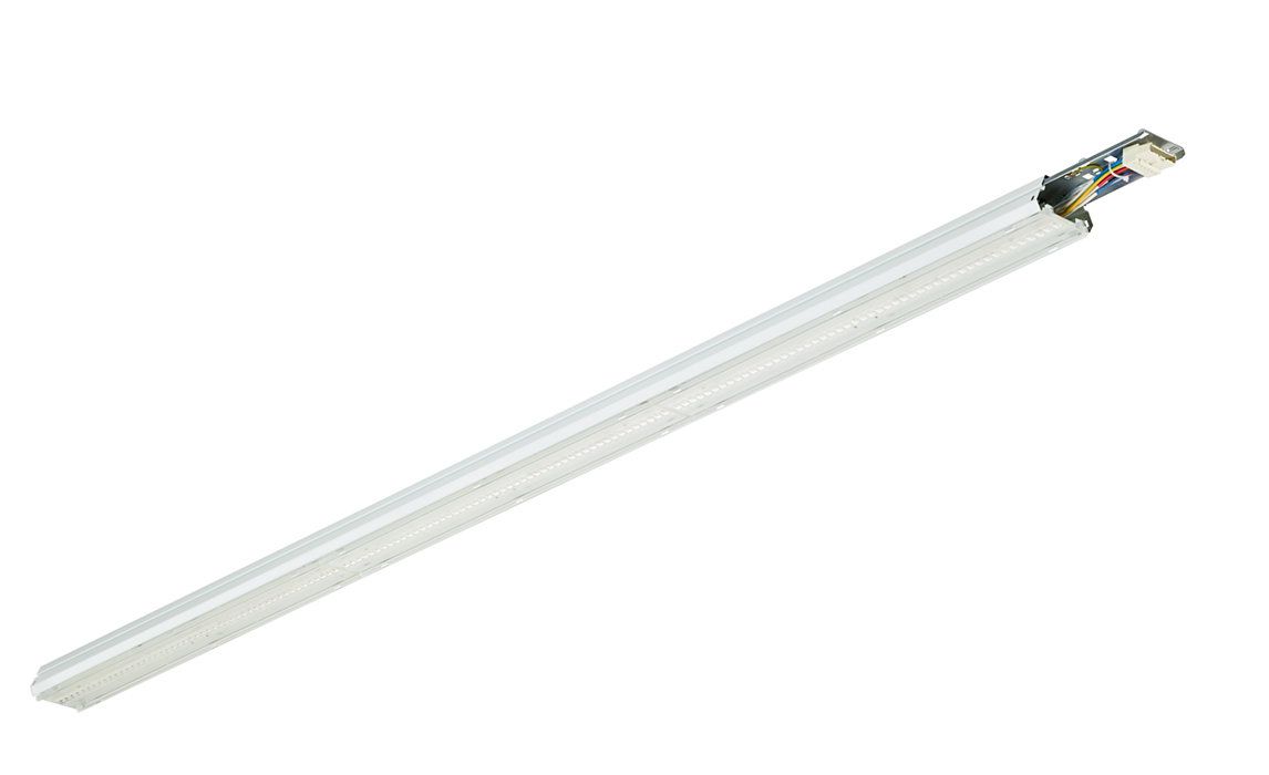 LED-Geräteträger 57W CoreLine 4000K 1LED 9000lm elektr.Trafo IP20 ws 80x3400x50mm