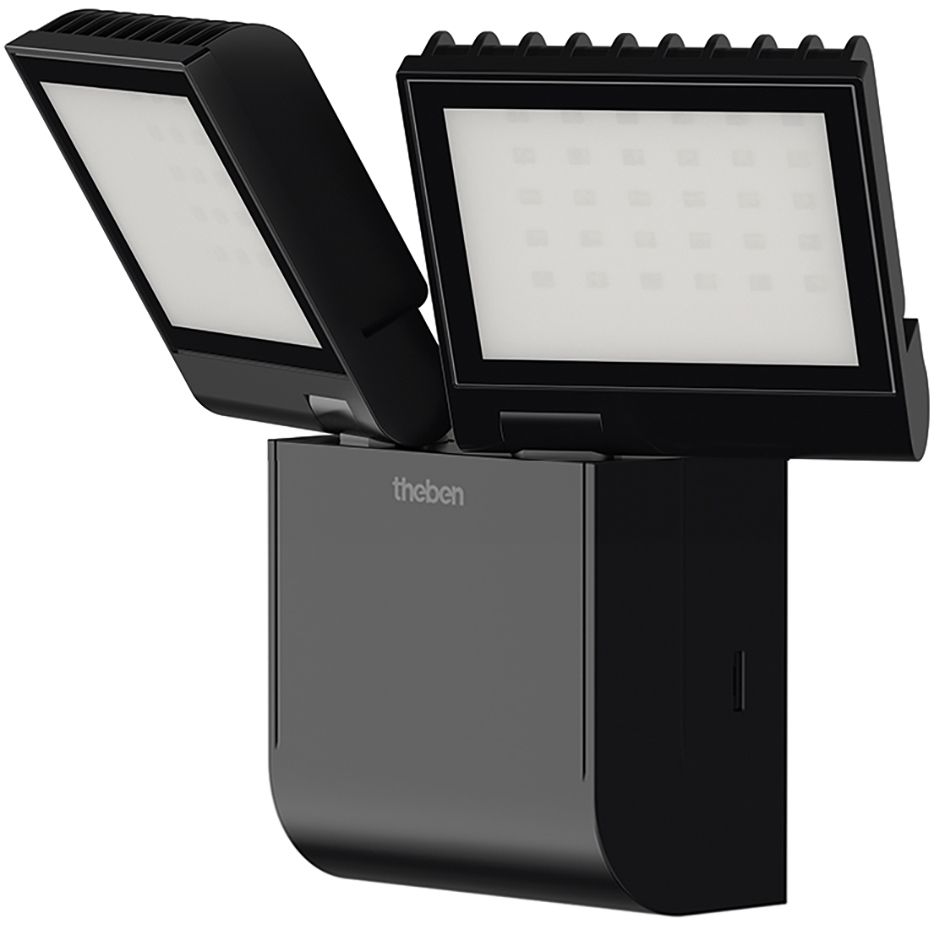 LED-Anbaustrahler 8,5W theLeda 4000K Kst 900lm sw 1LED IP55 mt breitstrahlend