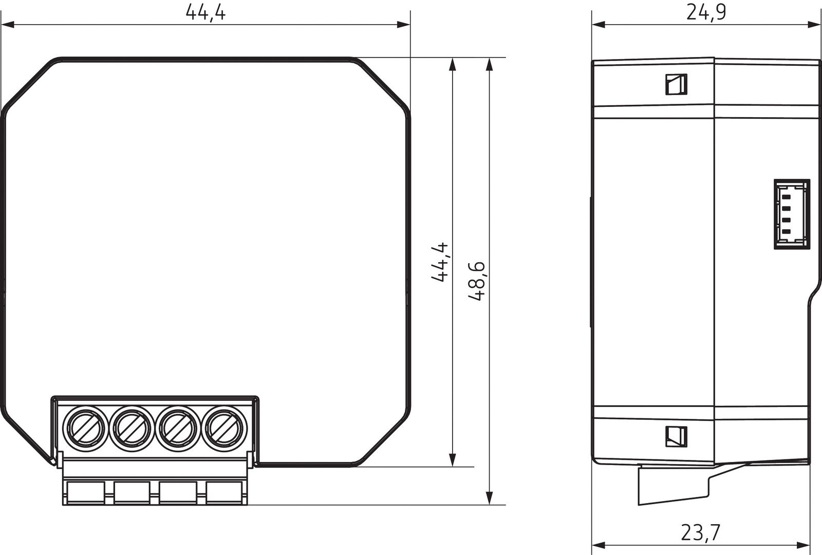 Schaltaktor KNX Bussystem UP TE 1f 16A 1800W 230V KNX-RF (Funk)