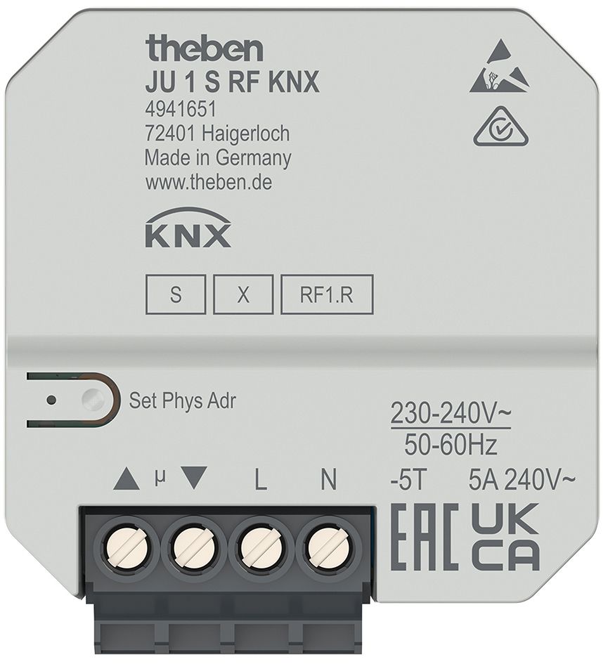 Jalousieaktor KNX Bussyst UP 1f 1Eing 5A KNX-RF (Funk)
