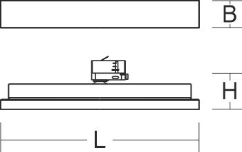 LED-Schienenstrahler 40W 4000K 5450lm ST Konv sw mt 1LED IP20 mediumstrahlend 3Ph