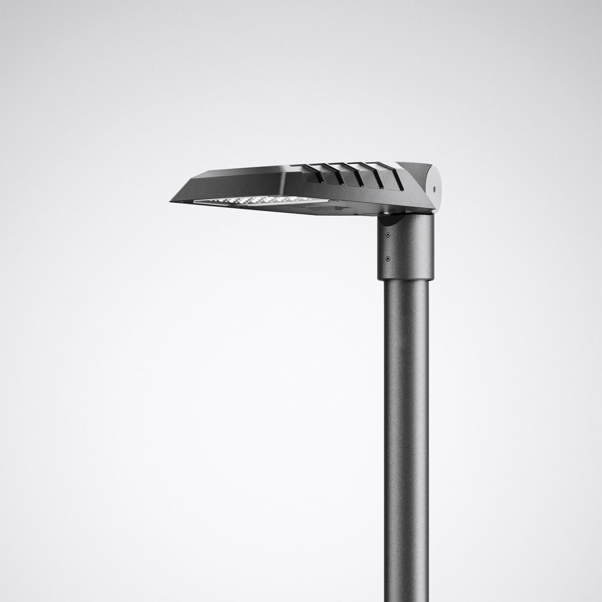 LED-Straßenleuchte 47W Aufs/Ans 76mm Alu 2700K 5600lm anth Gl_tr IP66 II