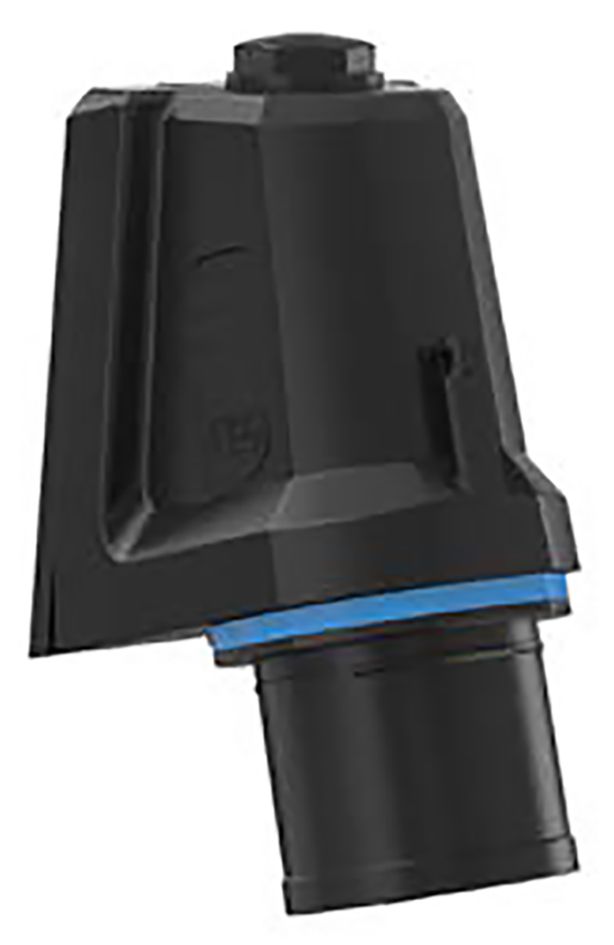 CEE-Aufbaugerätestecker 3p 16A 16A IP54 230V/bl 6h Schraubkl abgew Kst