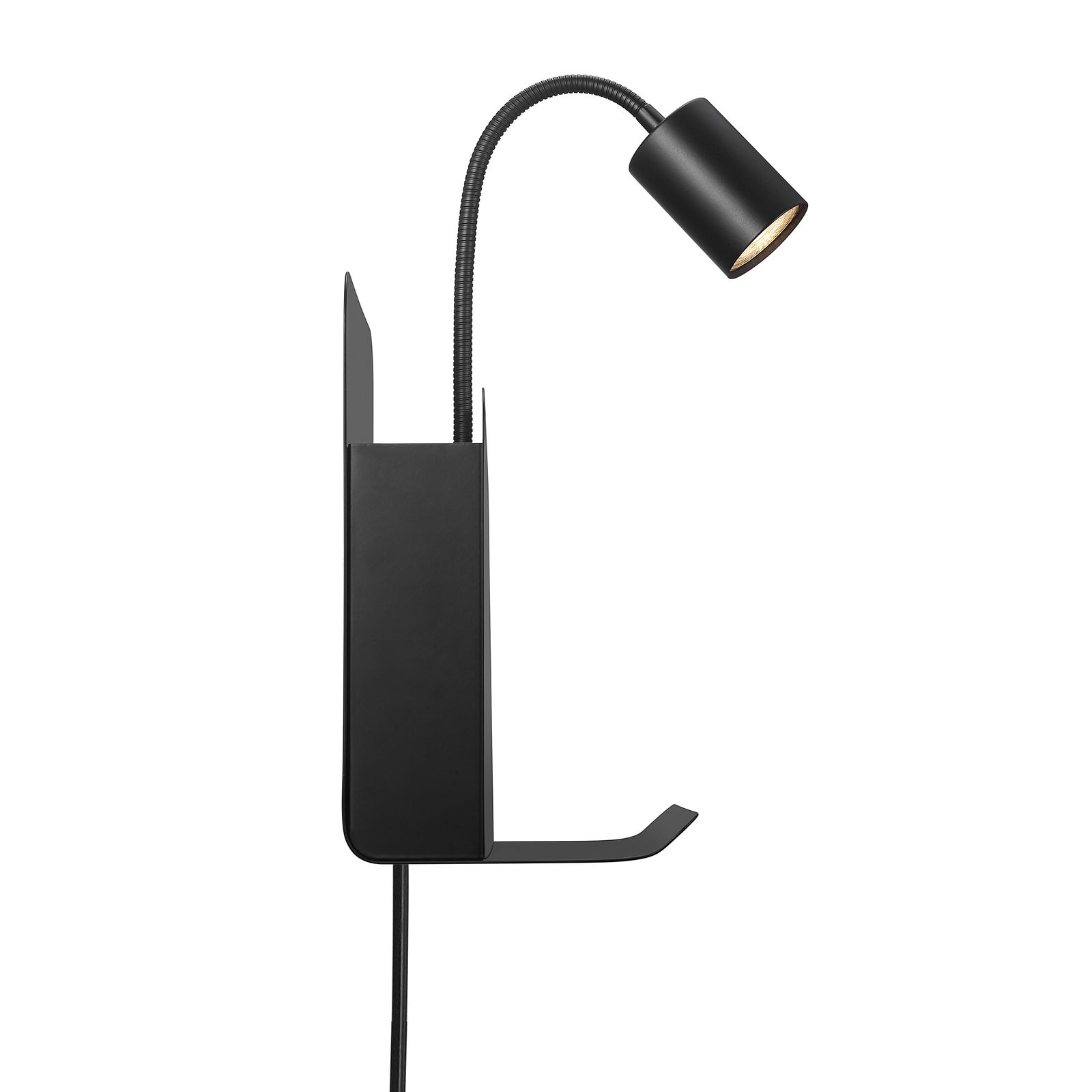 LED-Wandanbauleuchte ROOMI 35W sw IP20 GU10 165x248x282mm