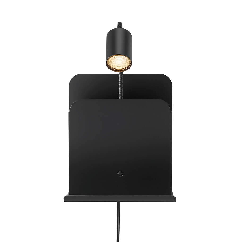LED-Wandanbauleuchte ROOMI 35W sw IP20 GU10 165x248x282mm