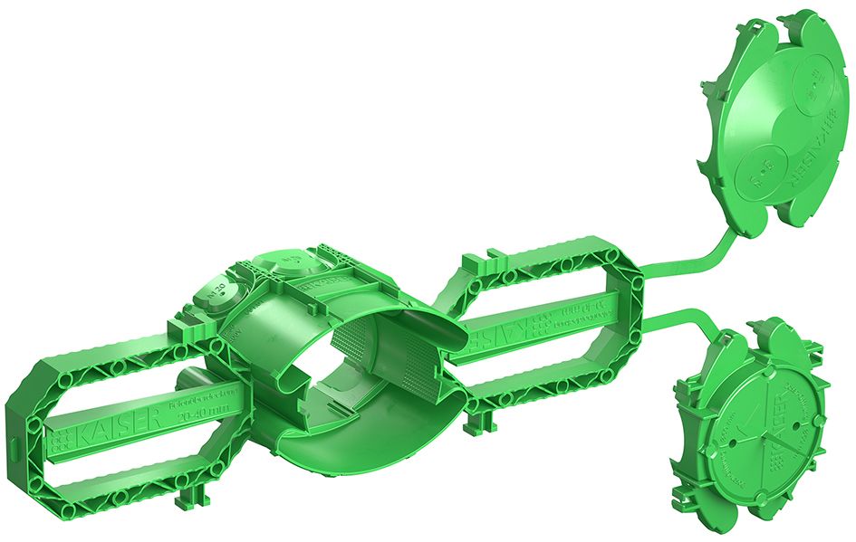 Verbindungsdose Beton Prefix Ø60x91mm Kst IP3X Ger/VerbDose/kast achteckig