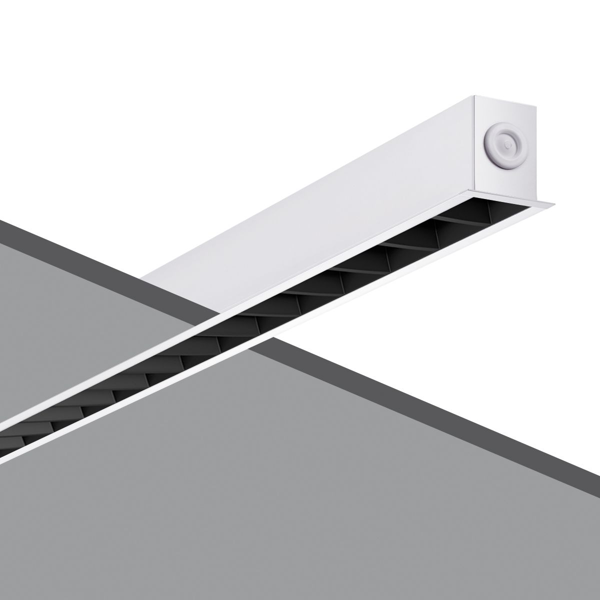 LED-Rasterleuchte 32W 4000K 3870lm gr EVG IP30 1428x60x66mm