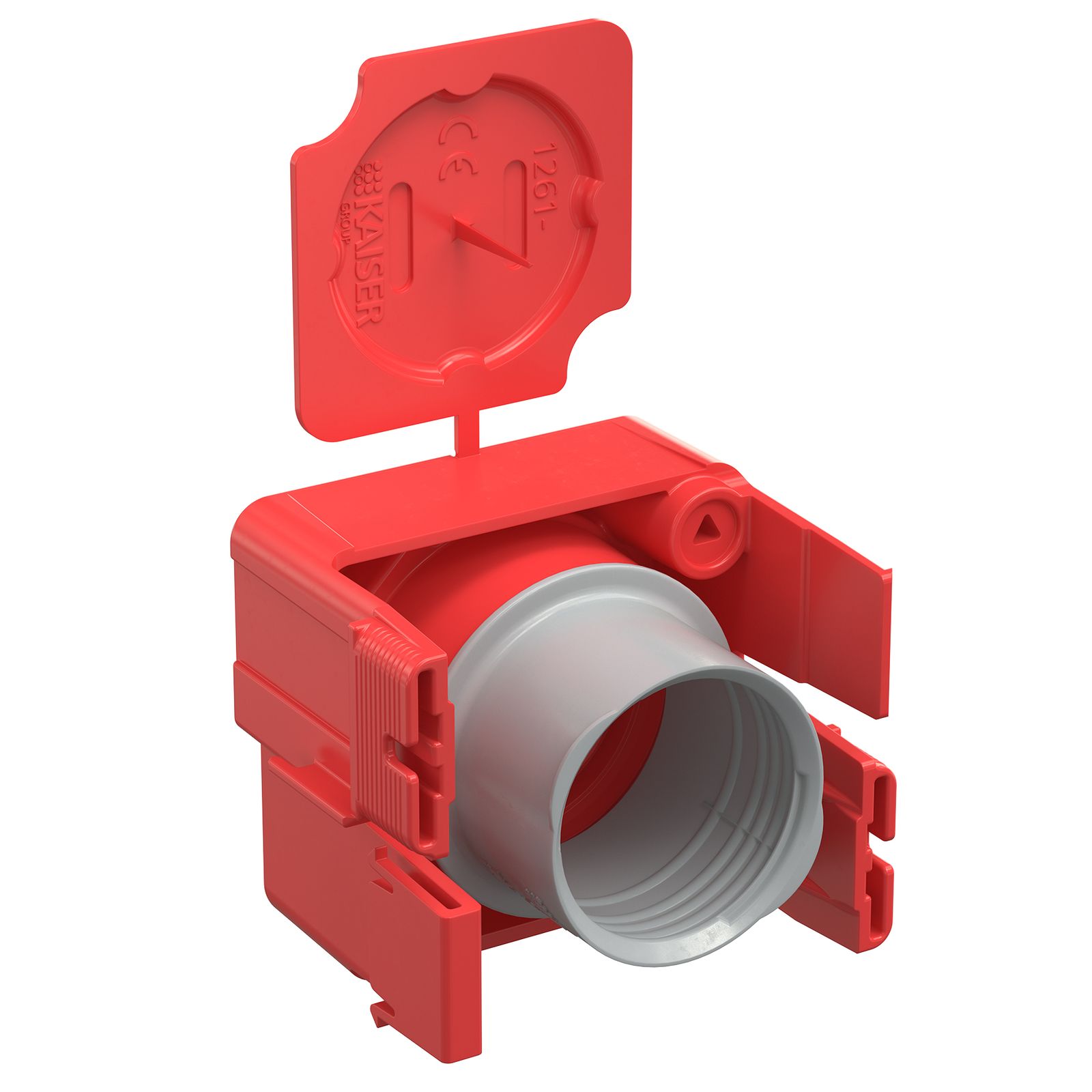 Leitungsauslass Rohr beton Ø32mm 2f 53x64mm