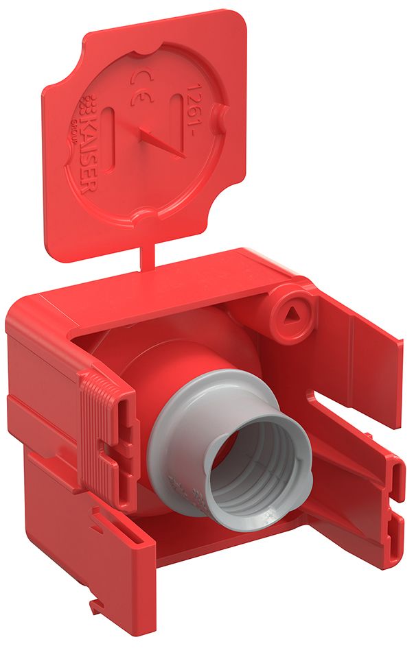 Leitungsauslass Rohr beton Ø32mm 2f 53x64mm