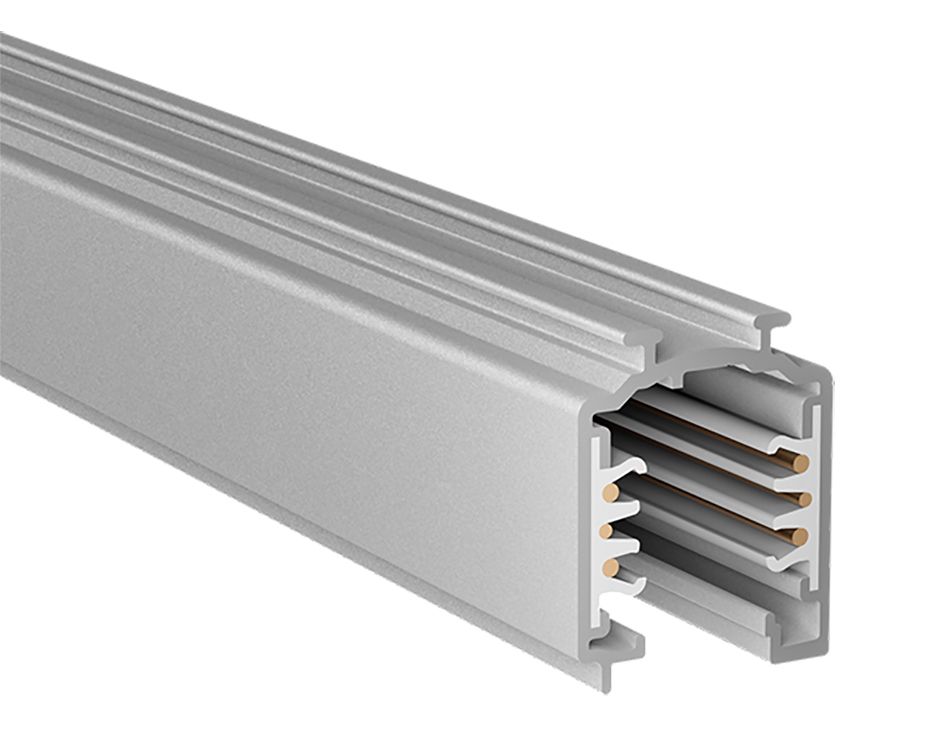 Stromschiene 3ph 4000mm gr 220-240V Alu Bus Busfähig 31x38mm rechteck