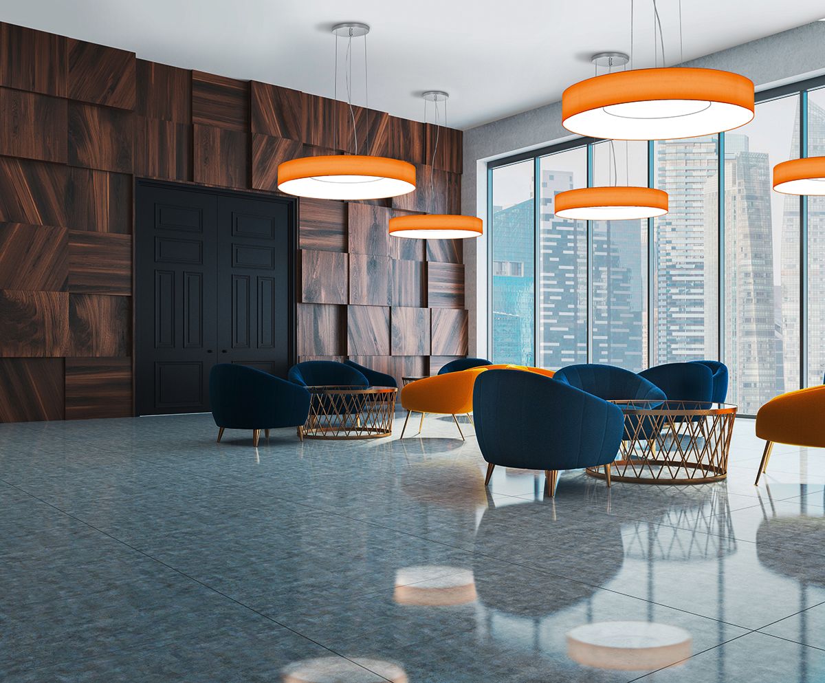 LED-Deckenanbauleuchte 20W 3000K 2850lm ws Konv Dimmung DALI IP20 Ø460x60mm