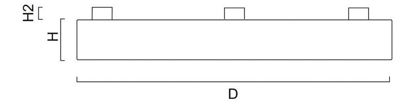 LED-Deckenanbauleuchte 20W 3000K 2850lm ws Konv Dimmung DALI IP20 Ø460x60mm