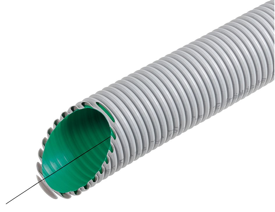 Kabelschutzrohr gr flex Ø75/90mm Kst außen gewellt innen glatt